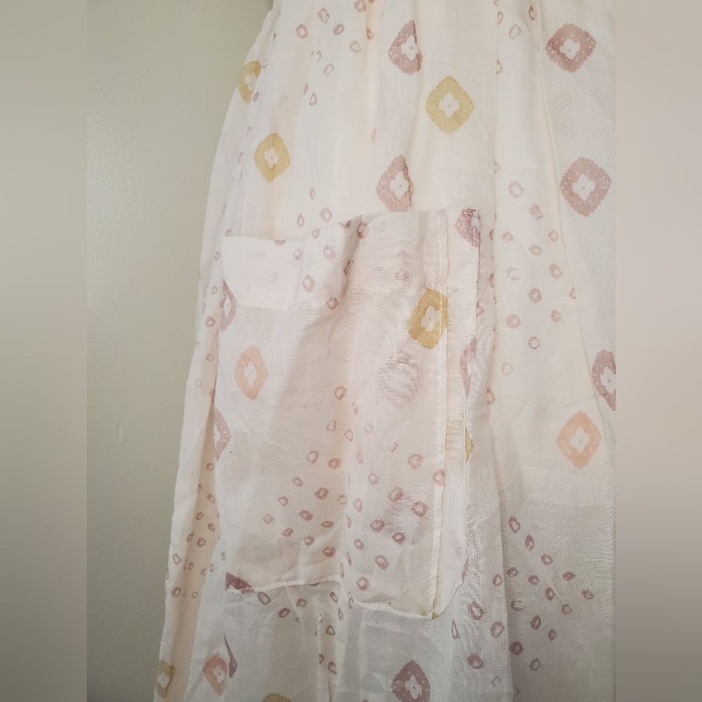 Free People Batiste Pocketful of Wildflowers Ivory Combo Midi Dress - Picture 6 of 16